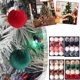 thumbnail image 4 of Juego de 12 bolas de terciopelo para árbol de Navidad, 8 cm, con lazo para colgar, decoración navideña para el hogar, Pa S6A9, 4 of 5