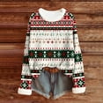 thumbnail image 7 of Craaazy Christmas Long Sleeve Tops for Women Trendy Oversized Crewneck Xmas Fall Pullover Gifts, 7 of 7