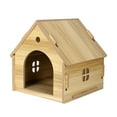 thumbnail image 2 of oshhnii Outdoor Cat House Cat and Small Dog House Hiding Chicken Pet Supplies Cats Condo Wood color, 2 of 9
