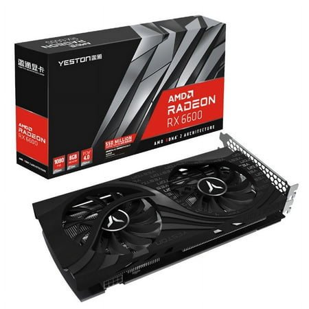 Yeston Radeon RX 6600 8GB D6 GDDR6 128bit 7nm Desktop computer PC Video Graphics Cards