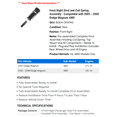 thumbnail image 2 of Front Right Strut and Coil Spring Assembly - Compatible with 2005 - 2008 Dodge Magnum AWD 2006 2007, 2 of 2