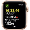 thumbnail image 3 of Apple Watch SE (GPS, 44mm) - Gold Aluminium Case with Starlight Sport Band - Regular, 3 of 4