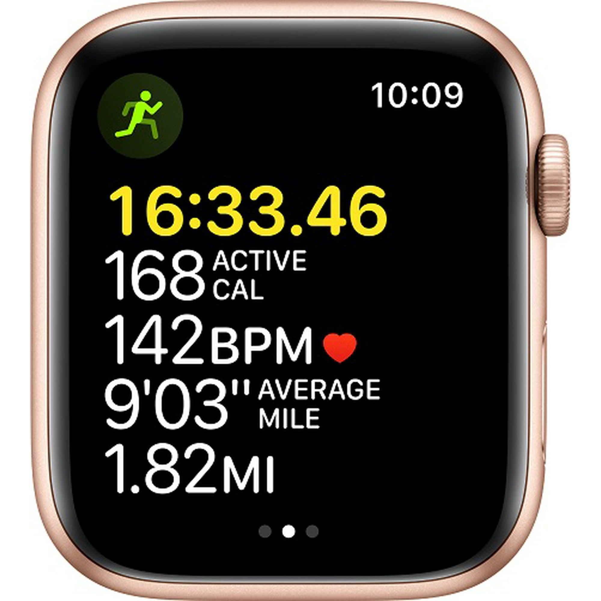 Apple Watch SE GPS 44mm Gold Aluminium Case with Starlight Sport Band Regular Walmart