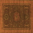 thumbnail image 1 of Ahgly Company Indoor Square Oriental Orange Modern Area Rugs, 3' Square, 1 of 4