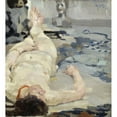 thumbnail image 2 of Max Feldbauer 12x13 Gold Ornate Wood Frame and Double Matted Museum Art Print Titled - Lying Act (1907), 2 of 4
