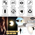 thumbnail image 2 of 1Pcs Suction Cup Induction Night Light Charging with Motion Sensor Sconce Wall Lamp Home Decoration,Pink, 2 of 9