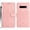 Pink, variant on Flip Wallet Case for Samsung Galaxy S10 Plus with Kickstand & Wrist Strap, Shockproof TPU Inner Black
