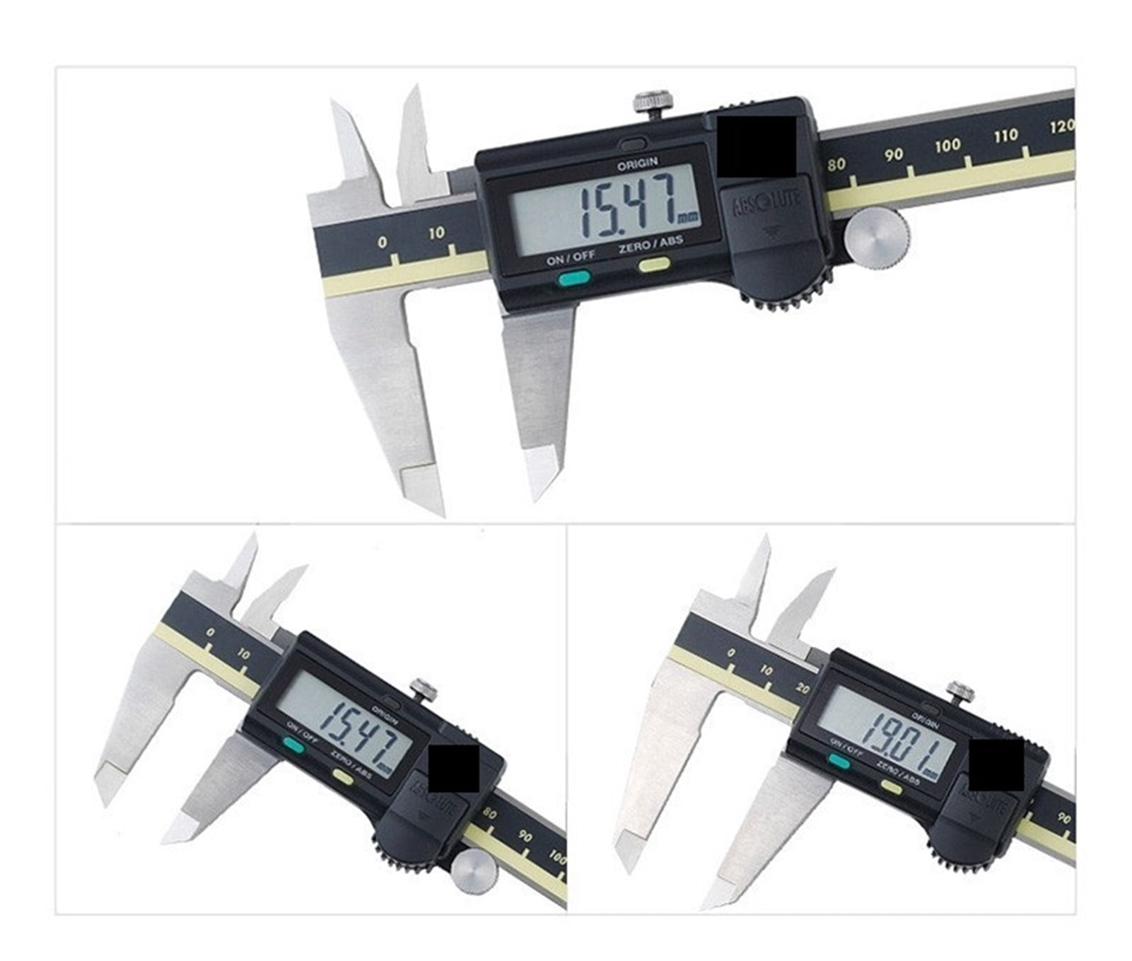 Caliper Digital LCD Vernier Calipers 12 Inch 150mm 500-193-20 Gauge Electronic Stainless Steel Measuring Tools ,Easy to Operate
