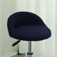 thumbnail image 2 of Curved Back Bar Stool Covers 2/4 PCS Stretch Low Back Chair Protectors Modern Solid Color Pub Counter Round Bar Stool Slipcovers for Kitchen Dining Room Cafe(Navy Blue,4PCS), 2 of 7