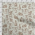 thumbnail image 3 of Soimoi Animals Printed,Cuddle Minky Fabric, Sewing Fabric by The Yard 56 Inch Wide,Decorative Plush Soft Fabric, Baby Garments, Toys and Blankets, White & Brown, 3 of 5