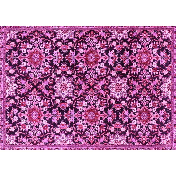 Ahgly Company Indoor Rectangle Persian Pink Traditional Area Rugs, 5' x 8'