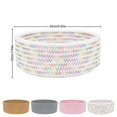 thumbnail image 3 of Clearance under $10 Small Woven Baskets Tiny Oval Shallow Storage Baskets Mini Cotton Rope Empty Decorative Basket Boho Little Organizer for Nursery Room Kids Baby Dog Toy Gifts, 3 of 9