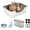 M(17.7" L x 13.7" W x 5.9" H), variant on 4-in-1 Large Rabbit Litter Box, Non-Slip Stainless Steel Litter Boxes with Sifting Grid & Hay Feeder Food Bowl, Easy Cleaning Bunny Litter Box with Odor Control for Rabbits Small Pets（M）