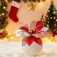 thumbnail image 5 of Flores Navideñas de Tela con Ribetes Dorados. Arreglos Florales Navideños. Decoraciones con Flores Artificiales., 5 of 6