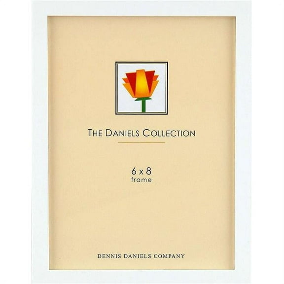 Dennis Daniels W4106W 6 x 8 in. Square Corner Frame - White
