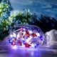 thumbnail image 4 of Guirnalda de luces con bandera de EE. UU. y estrellas a pilas | Cable de cobre rojo, blanco y azul | Decoraciones impermeables para interiores y exteriores, Día de los Caídos en Guerra, 4 de j, 4 of 5