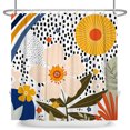 thumbnail image 6 of Tchckioa Boho Floral Shower Curtain for Bathroom,47x64 Inch Waterproof Hooks Bath Curtain Decor, 6 of 6