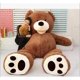 thumbnail image 1 of Oso de peluche de gran tamaño para niñas, juguete de la vida Real, gigante, americano, regalo de cumpleaños para novia y niños, venta al por mayordark brown340cm bearskin Fivean unisex, 1 of 2