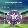thumbnail image 2 of Premium Europe Cup Themed Size 5 Soccer Balls - Diverse Vibrant Colors, Ideal for Adult & Youth Players, Durable Construction for All - Weather Play, 2 of 6