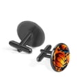 thumbnail image 2 of Basketball Men's Silver Stainless Steel Cufflink Set for Formal Attire, Made of High-Quality Materials, Ideal for Business Meetings and Weddings, 2 of 6