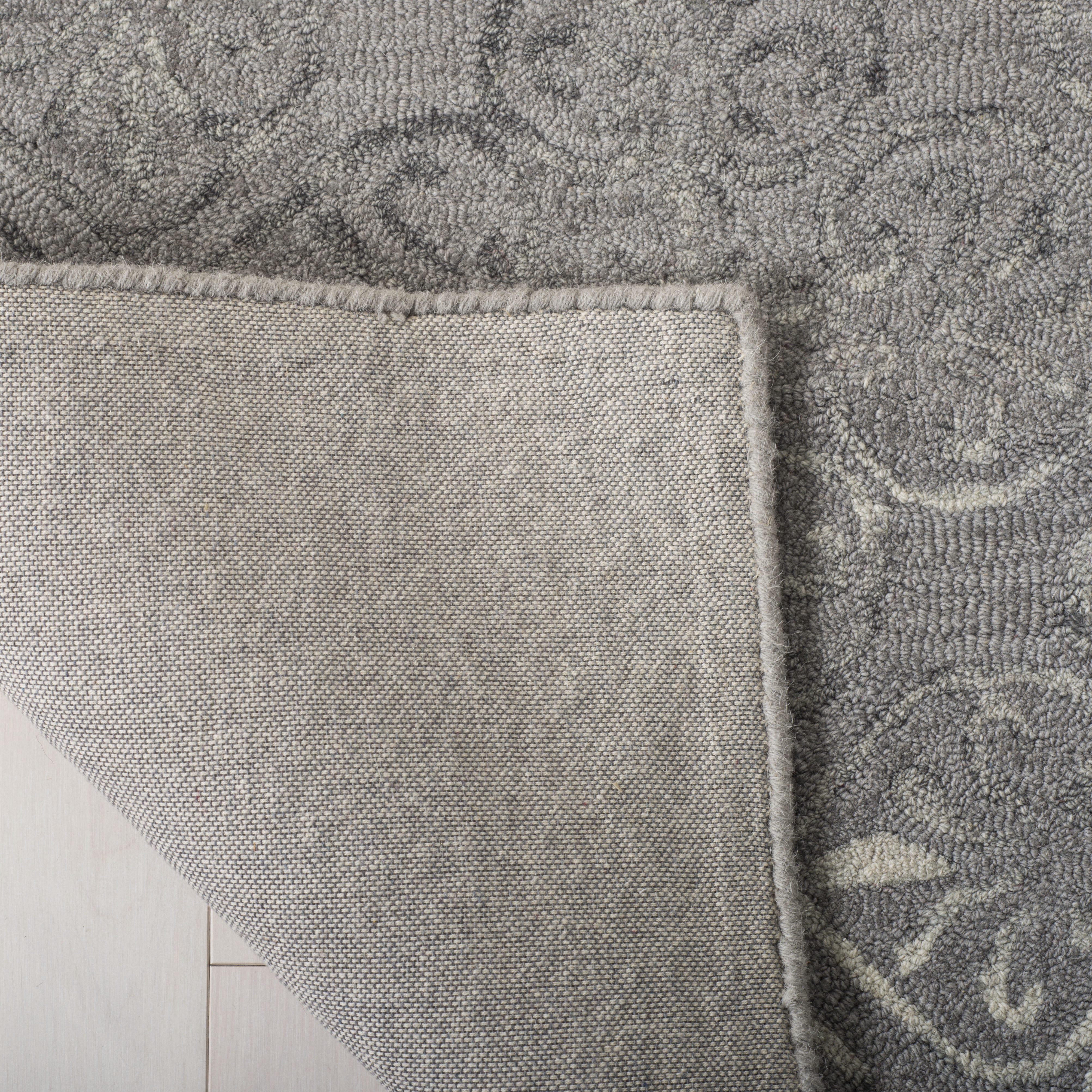 Safavieh Dip Dye Dedan Damask Wool Area Rug, Gray, 3' x 5'