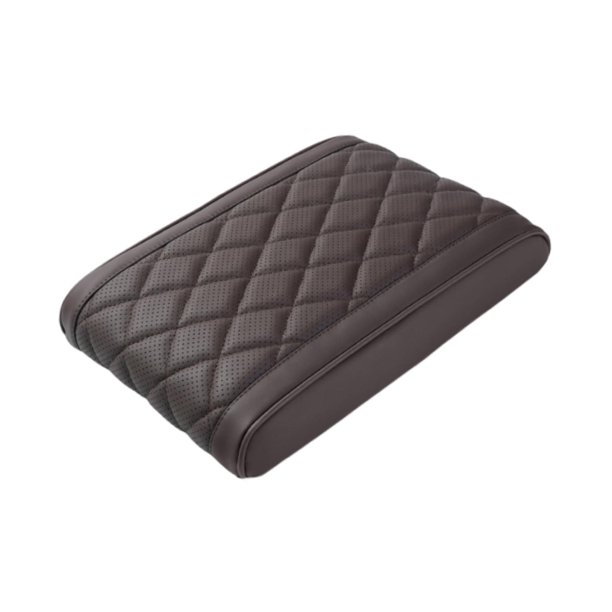 Cojín para reposabrazos de coche Fácil instalación Protección práctica Funda para reposabrazos de coche Marrón