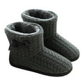 thumbnail image 2 of Women's and Men's Fluffy Bootie Slipper Sock with Memory Foam House Shoes, 2 of 8