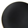 thumbnail image 2 of Smarty 7.5" Black Gold Rim Organic Disposable Plastic Salad Plates 120ct, 2 of 7