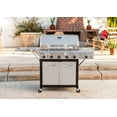 thumbnail image 6 of Nexgrill Deluxe 5-Burner Propane BBQ Grill with Side Burner and Foldable Side Table, Stainless Steel Control Panel, Electric Ignition, 60,000 BTUs Output, Gas Grill Perfect for Gatherings - 72, 6 of 7