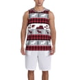 thumbnail image 4 of Easygdp Buffalo Plaid Forest Men's Mesh Basketball Jersey Quick Drying Sleeveless Shirts Fitted Muscle Tank Tops Sport Round Neck T-Shirt - 3X-Large, 4 of 9