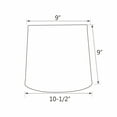 thumbnail image 5 of Aspen Creative 32741 Transitional Hardback Empire Shaped Spider Construction Lamp Shade in Off White, 10 1/2" wide (9" x 10 1/2" x 9"), 5 of 5
