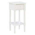 thumbnail image 1 of Linon Table d'Appoint en Bois Styers avec Rangement, Blanc, 1 of 15