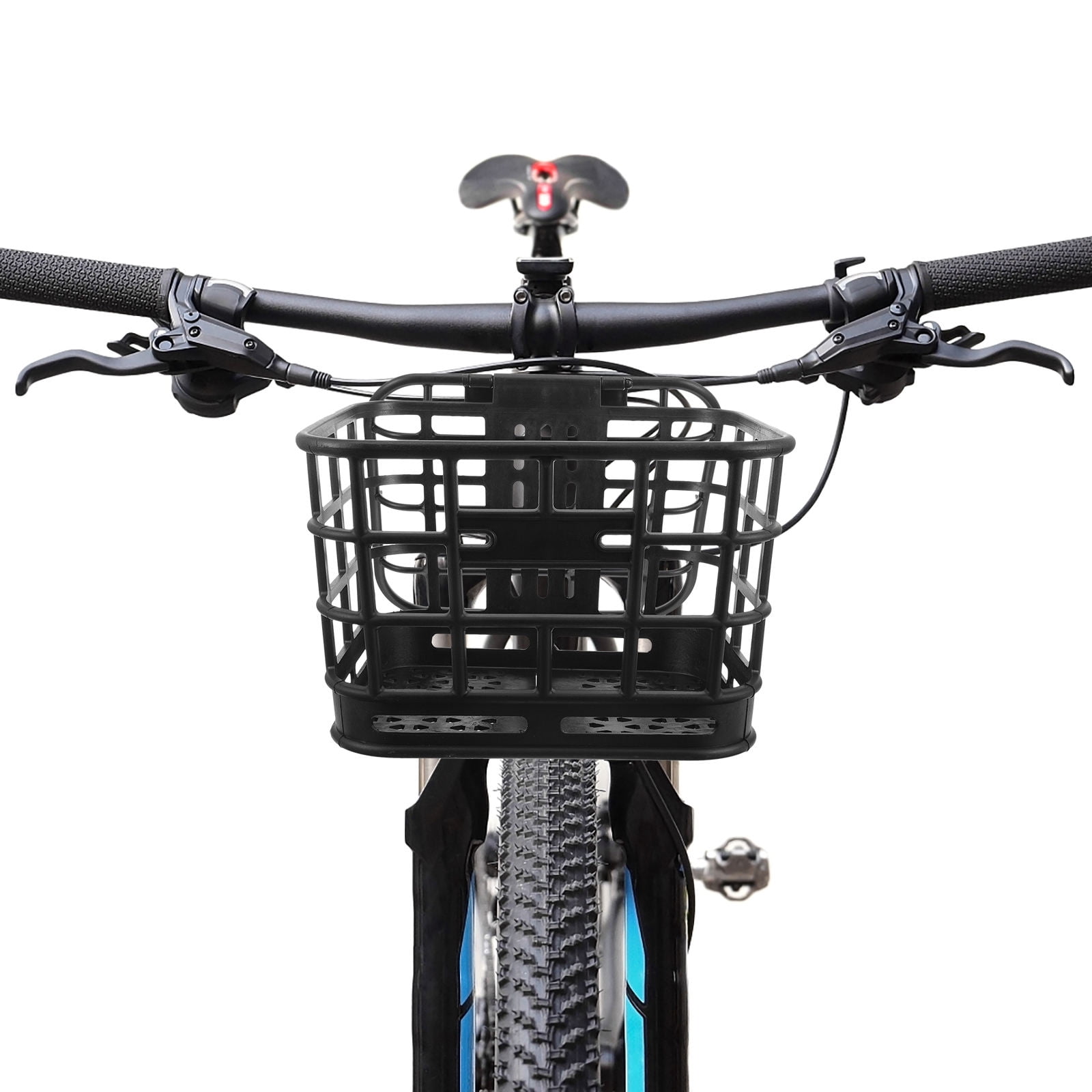 Luxshiny Professional Front Bike Basket, Black Plastic Accessory for , 1 Piece