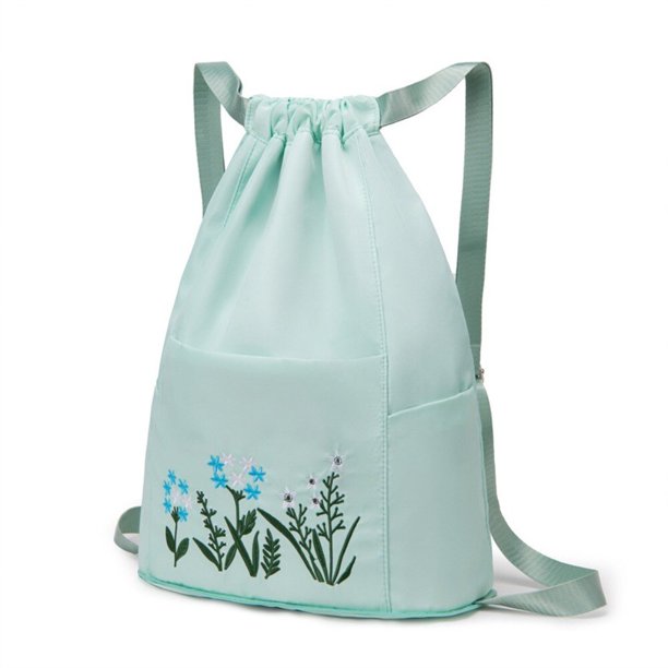 Mochila de viaje multifunción para mujer, bolso de compras suave, plegable, con cordón, bolsa de almacenamiento Fivean unisex