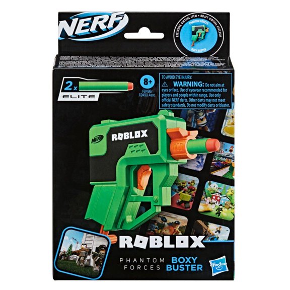 Lanzador de Dardos Hasbro Nerf Roblox Phantom Forces Boxy Buster