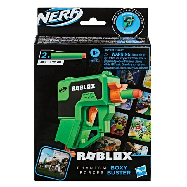 Lanzador de Dardos Hasbro Nerf Roblox Phantom Forces Boxy Buster
