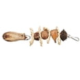 thumbnail image 2 of Parrot Chewing Toy Corn Leaves Nut Beak Grinding Hanging Bird Bite Toy for Budgies Parakeet Cockatiel, 2 of 8