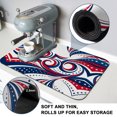 thumbnail image 4 of 250th Anniversary Dish Drying Mats for Kitchen Counter, Abstract Swirls Stars Independence Day Absorbent Coffee Bar Mat with Non-slip Rubber Backed Quick Drying Dish Rack Pad 12"x16", 4 of 9