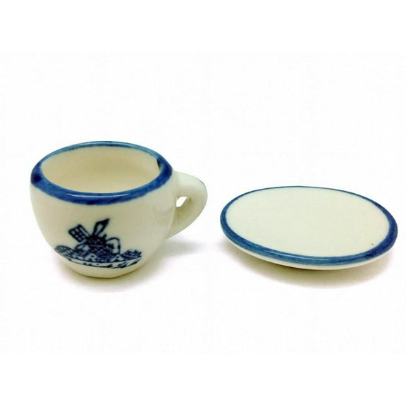 Delft Miniature Cup and Saucer Set