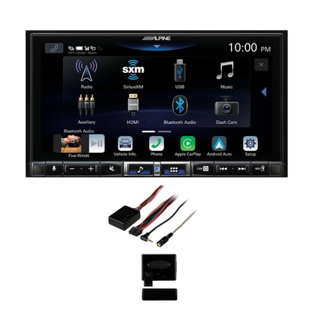 Alpine iLX-507 7" CarPlay/Android Auto Hi-Res Receiver with Steering Wheel Control Interface