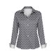 thumbnail image 3 of Camisetas de Manga Larga para las Mujeres Impreso Casual Suelto Cardigan Poliéster Longitud Regular de las Mujeres Larga Chaqueta de Invierno sin Capucha, 3 of 5