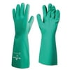 Nitrile Disposable Gloves, Gauntlet Cuff, Unlined Lined, 10/X-Large, Green, 15 Mil | Bundle of 5 Dozen