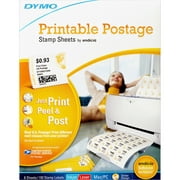 Dymo, DYM1750042, Printable Postage Stamp Sheets, 192 / Pack, White