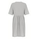 thumbnail image 5 of Vestido de botones de manga corta con estampado de moda de verano para mujer Pompotops  ghjkhdj13214, 5 of 7