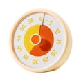 thumbnail image 3 of Reloj de conteo de temporizador visual de 60 minutos, mecánico, despertador para hornear, con recordatorio de anillo para del amarillo, 3 of 8
