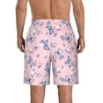 thumbnail image 3 of Kdxio Butterfly Pattern Mens Casual Shorts - Drawstring Summer Beach Sports Shorts for Men, 3 of 9