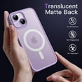 thumbnail image 4 of JETech Magnetic Case for iPhone 14 Plus 6.7-Inch Compatible with MagSafe, Translucent Matte Back Slim Shockproof Phone Cover (Light Purple), 4 of 6