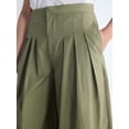 thumbnail image 4 of Free Assembly Women's and Women's Plus High Rise Wide Leg Pleated Culotte Pants, Sizes XS-XXL, 4 of 5