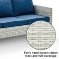 thumbnail image 6 of POCASSY 74" Wide Outdoor Reversible Patio Sofa with Cushions, 6 of 9
