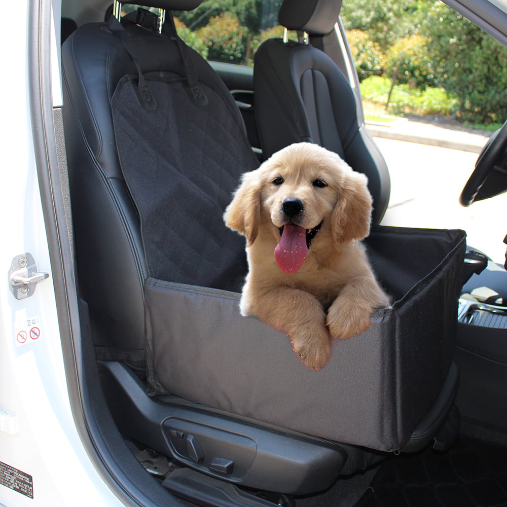 Decdeal Dog Car Seat Portable Pet Dog Booster Car Seat with Safety Belt Perfect for Small and Medium Pets